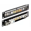Patch panel DeLOCK 43259 10 colių, 12 keystone modulių, juodas