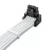 CableMod C-Series Pro Connection Cable - Variant A, 90°, 16 kontaktų į 2x8 kontaktų PCIe, balta