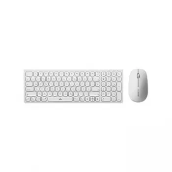 Alogic Echelon Compact USB-C BT klaviatūra vokiška + pelė balta - belaidė klaviatūra su USB-C