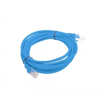 Patch cord LANBERG PCU6-20CC-0300-B RJ45 Cat.6 3 m Mėlyna U/UTP CCA 250 MHz