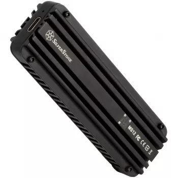 Išorinis SSD korpusas Silverstone MS12 Black M.2 NVMe USB 3.2 Gen2x2