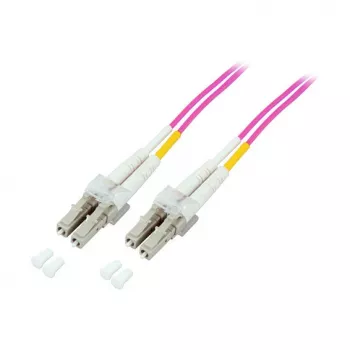 EFB-Elektronik Duplex Jumper LC-LC 50/125µ, OM4, LSZH, erika Violet, 2,0mm, 1,5m