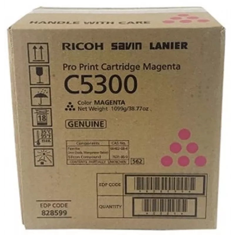 Kasetė su toneriu Ricoh C5300 (828603), rausvai raudona (Magenta)