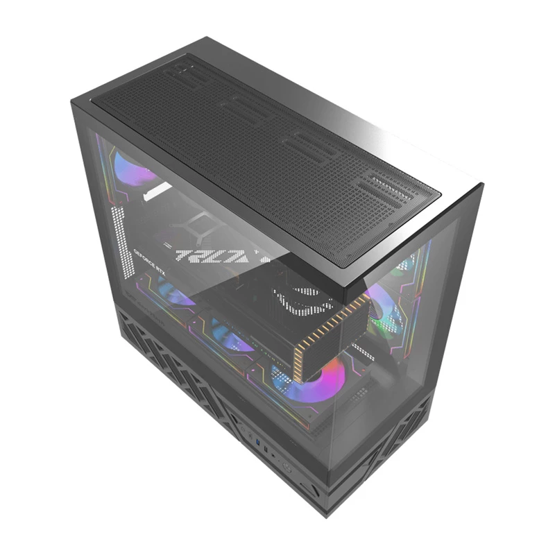Kompiuterio korpusas DarkFlash DS950 (juodas) – vidutinis bokštas ATX suderinamas