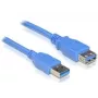 USB 3.0 A laidas prailginimui DeLOCK 82541 5m mėlynas