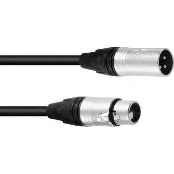XLR garsiakalbio kabelis PSSO 2x2.5 mm 10 m juodas
