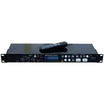 Medijos grotuvas Omnitronic DMP-102, 19 colių stelažinis, USB ir SD atkūrimas