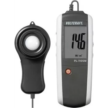 Voltcraft PL-110SM Saulės spinduliuotės matavimo prietaisas, fotovoltinis matuoklis, fotovoltinė analizė LCD, 0 - 1999 W/m²