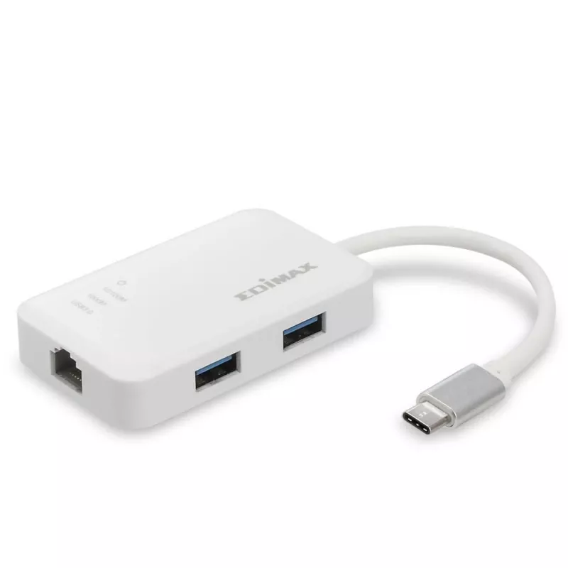 Edimax EU-4308 USB-C šakotuvas, 3x USB 3.0 + Gigabit Ethernet