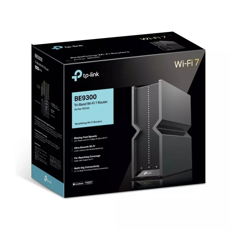 TP-Link Archer BE9300 triju juostų Wi-Fi 7 maršrutizatorius