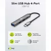 Goobay Slim 4-Port USB-Hub, USB-C™ į USB-C™/USB-A, USB 3.2 (74459)
