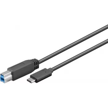 Wentronic Goobay USB 3.0 SuperSpeed laidas > USB-C™, 1 m - USB 3.0 kištukas (B tipo) > USB-C kištukas (67986)