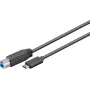 Wentronic Goobay USB 3.0 SuperSpeed laidas > USB-C™, 1 m - USB 3.0 kištukas (B tipo) > USB-C kištukas (67986)