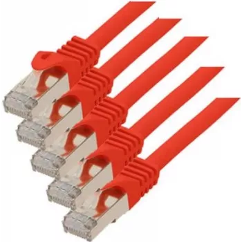 Tinklo kabelis Cat7 S/FTP 0,25 m raudonas ShiverPeaks