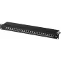 Patch panel helos 146868 – 19 inch 1U 24 prievadų RJ-45