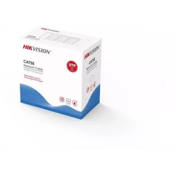 Tinklo kabelis Hikvision DS-1LN5EUEC7 pilkas 305 m UTP Cat5e vientisas laidininkas lauko LAN