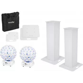 Sceninio stovo komplektas EUROLITE 20000652 100 cm su 2× LED B-40 White Effect