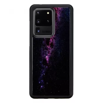 Apsauginis dėklas iKins Samsung Galaxy S20 Ultra – juodos spalvos Paukščių Takas apdaila