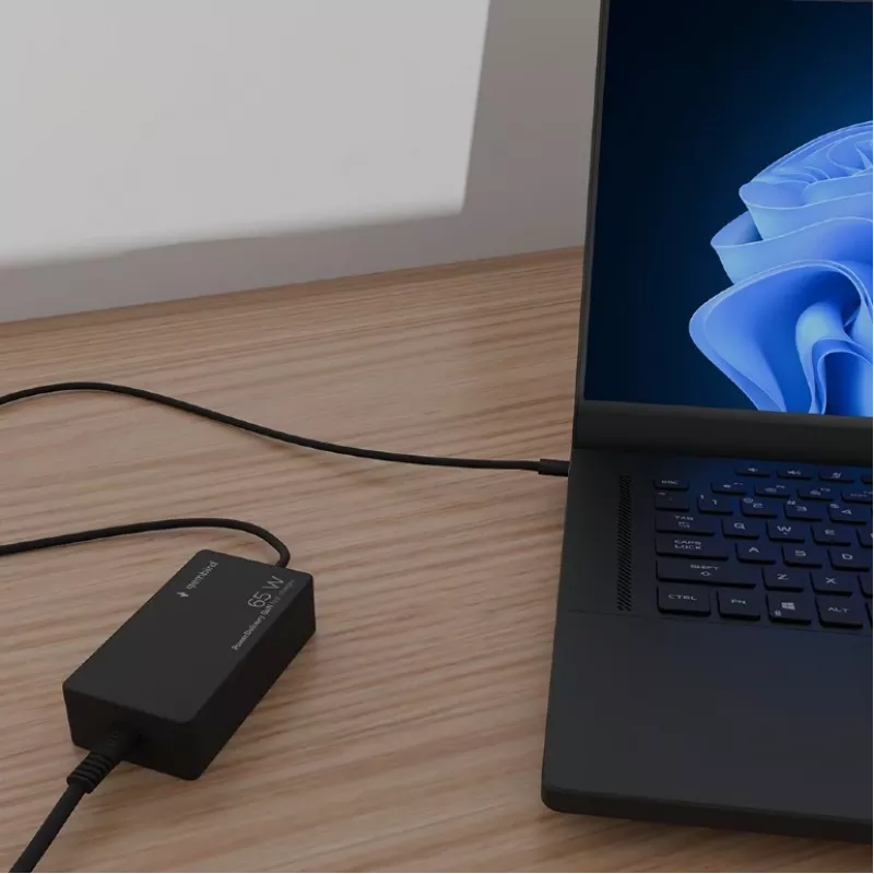 Cablexpert NPA-AC-PDQC65-01 65 W PowerDelivery GaN USB Type-C greitas įkroviklis, juodas