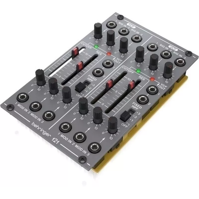 Modulinis sintezės modulis Behringer Dual VCF 121 – 2 kanalų įtampa valdomi filtrai