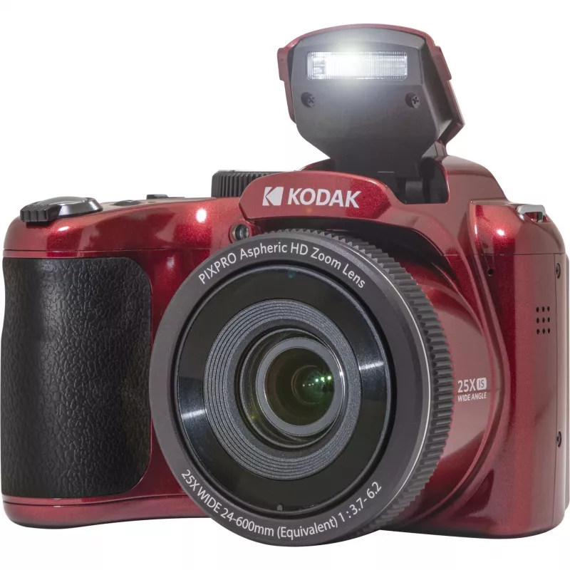 Kodak PIXPRO AZ255 1/2.3 Kompaktiška kamera 16,35 MP BSI CMOS 4608 x 3456 pikselių Raudona (AZ255RD)
