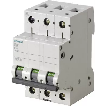 Siemens 5SL4316-7 automatinis jungiklis 1P 16A C charakteristika