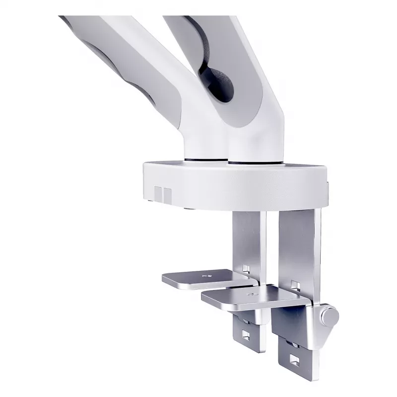 Monitorio laikiklis DIGITUS Dual, dviem 35 colių ekranams, spaustuvas, 2×10 kg, VESA 75–100, pakreipimas -45–90°