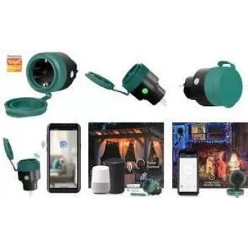 LogiLink Smart Home Wi-Fi kištukinis lizdas lauko CEE 7/3 (SH0100)