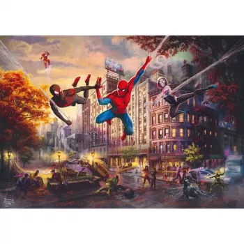 Dėlionė Schmidt Spiele Thomas Kinkade Studios 1000 dalių Marvel Spider-Man & Draugai