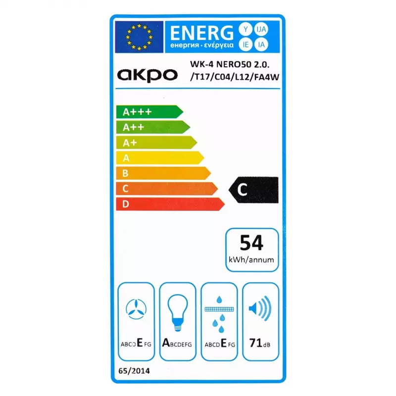 AKPO WK-4 Black LINE 2.0 60 BLACK T300 LED linijinis gaubtas/pavara