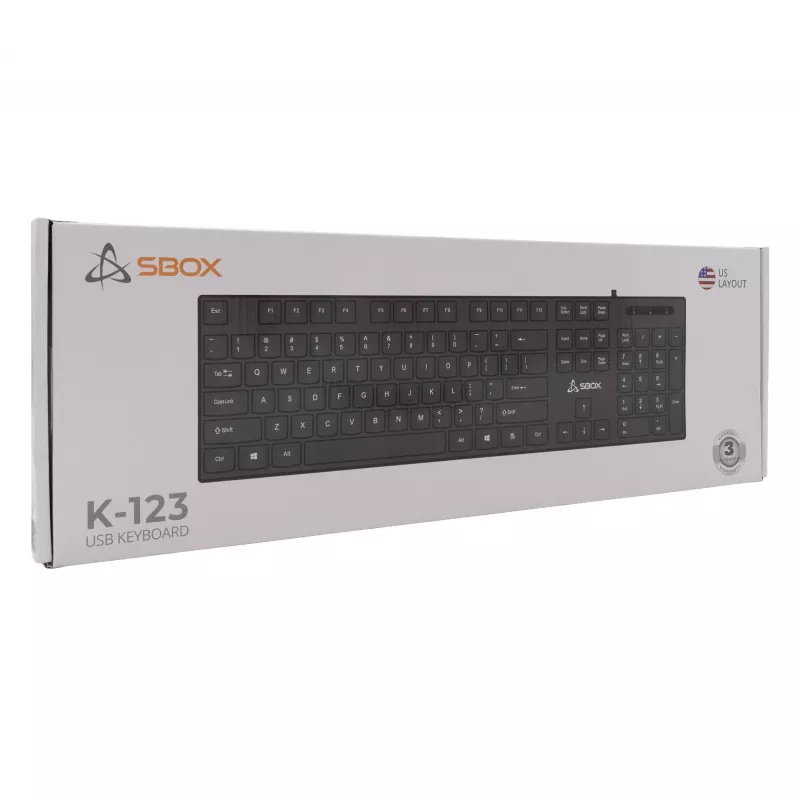 SBOX K-123US žaidimų pelė RGB