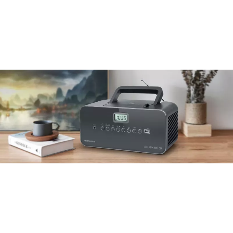 Muse M-28 DG CD grotuvas Nešiojamas CD grotuvas Juodas