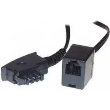 S/CONN 0,2 m TAE-F - RJ11 juodas ShiverPeaks TC 71020