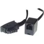 S/CONN 0,2 m TAE-F - RJ11 juodas ShiverPeaks TC 71020