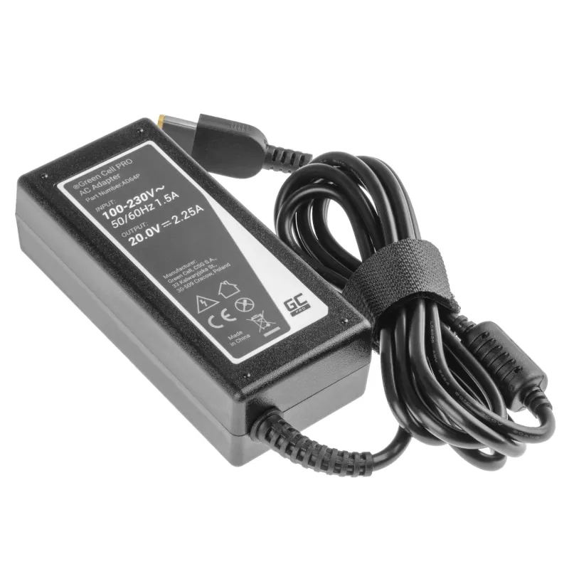 Green Cell AD64P maitinimo adapteris / keitiklis vidaus 45 W juodas