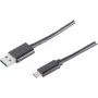 USB laidas S/CONN 14-10006 USB 3.2 Gen 1 1 m USB A USB C juodas