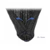 Pintas kabelių movimas DeLOCK 19033 10 m x 16 mm juodas