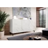 MARMO 3D komoda 150x45x80.5 cm baltas matinis/marble baltas