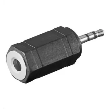 Lyties keitiklis MicroConnect AUDASM 2,5mm į 3,5mm juodas