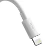 Baseus TZCALZJ-02 mobiliojo telefono kabelis Baltas 1.5 m USB A Lightning