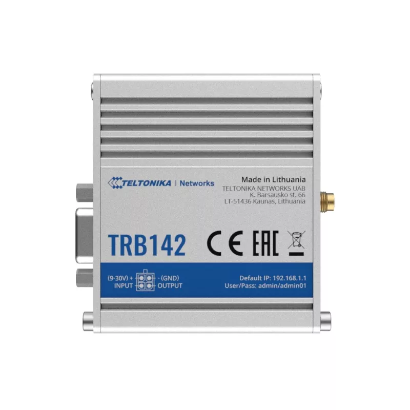 „Teltonika TRB142“ – LTE tinklo kortelė ir pramoninis IoT šliuzas
