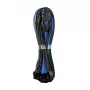 Maitinimo laidų rinkinys CableMod C-Series PRO ModMesh 12VHPWR StealthSense juodas/mėlynas pintas