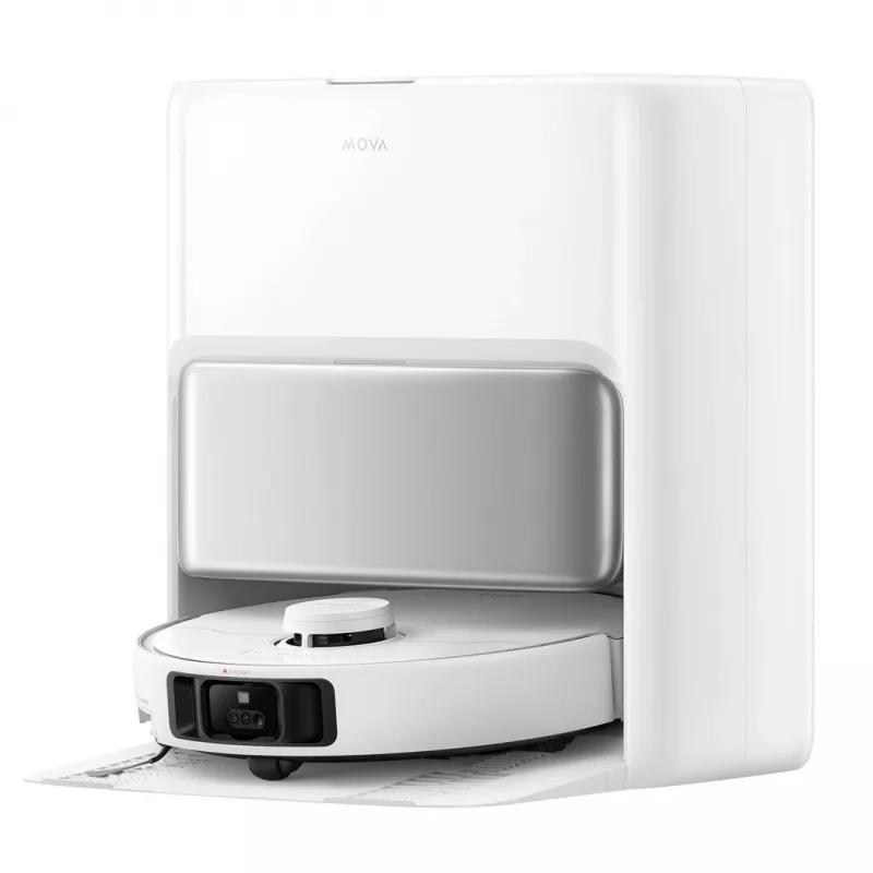 Robotinis siurblys su šluostymu MOVA Tech P50 Pro Ultra Bagless White