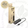 USB šakotuvas CLUB3D USB 3.2 Gen1 Type-A 3 prievadai su Gigabit Ethernet