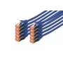 Tinklo kabelis Digitus CAT 6 S/FTP RJ-45 0,25 m mėlynas