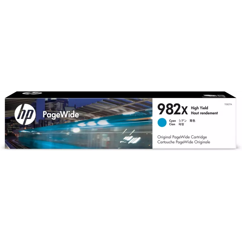 HP 982X didelės talpos ciango spalvos originali PageWide kasetė, 16000 puslapių