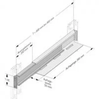 APRA apraNET 19 inch montavimo bėgelis 48.3 cm