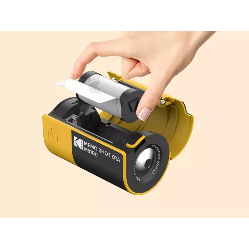 Kodak Memo Shot Era MS100 momentinė kamera ir etikečių spausdintuvas, geltona