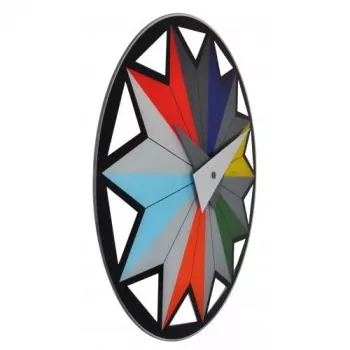 NeXtime laikrodis 8163 Circus, Ø43 cm, sieninis, juodas / įvairiaspalvis