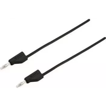 VOLTCRAFT matavimo laidas [Kištukas 4 mm - Kištukas 4 mm] 1 m Juodas MSB-300 (MSB-300-1-SW)
